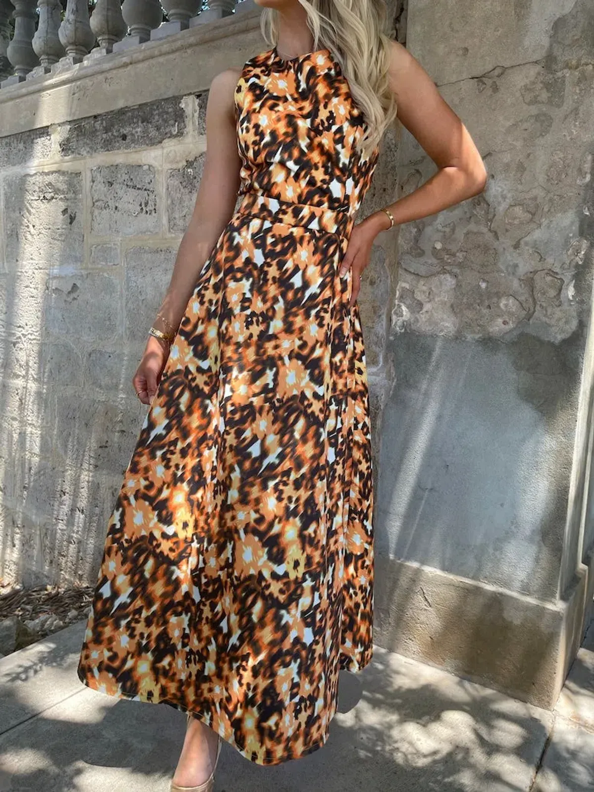 Mossman Inner Guidance Maxi Dress Print Size 12  - Image 7