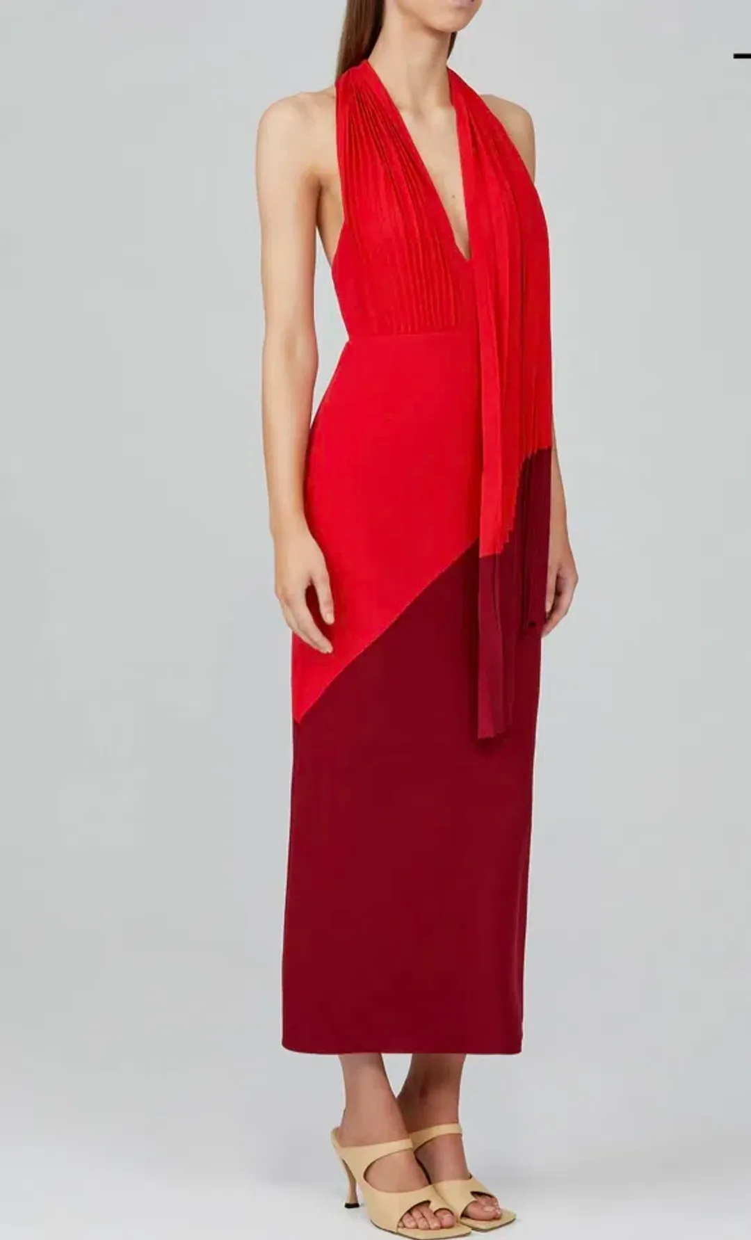 Acler Flora Dress Red Size 8  for rent on The Volte - main image