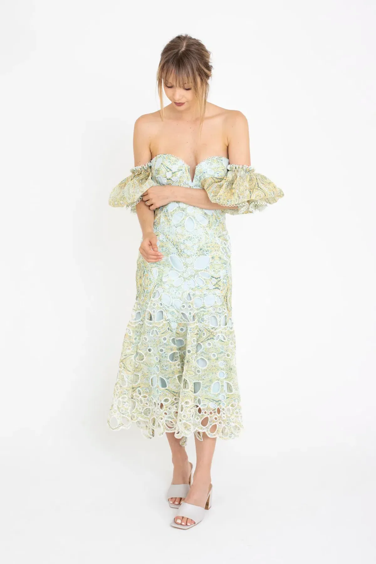 Acler Holland Dress Green Size 6 - Image 4