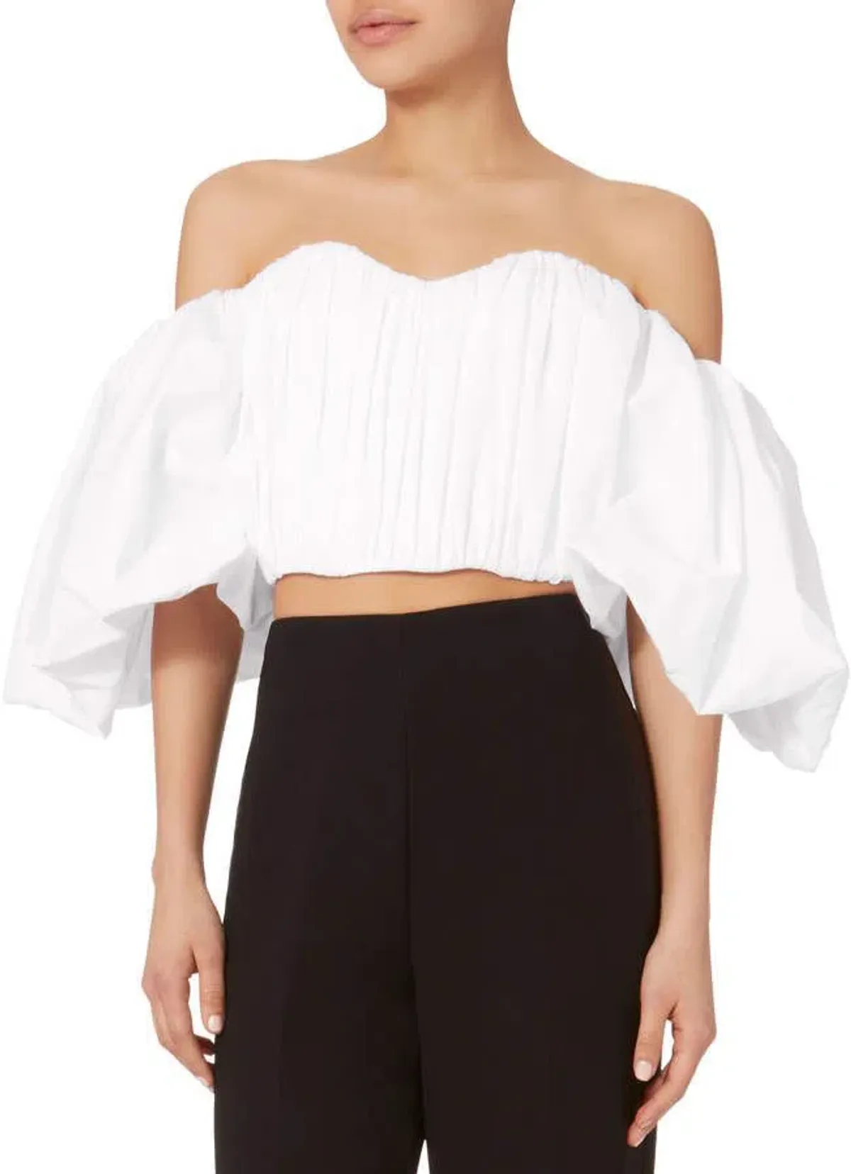 Ellery Bachelorette Rouched Corset Top White Size 10 - Image 2