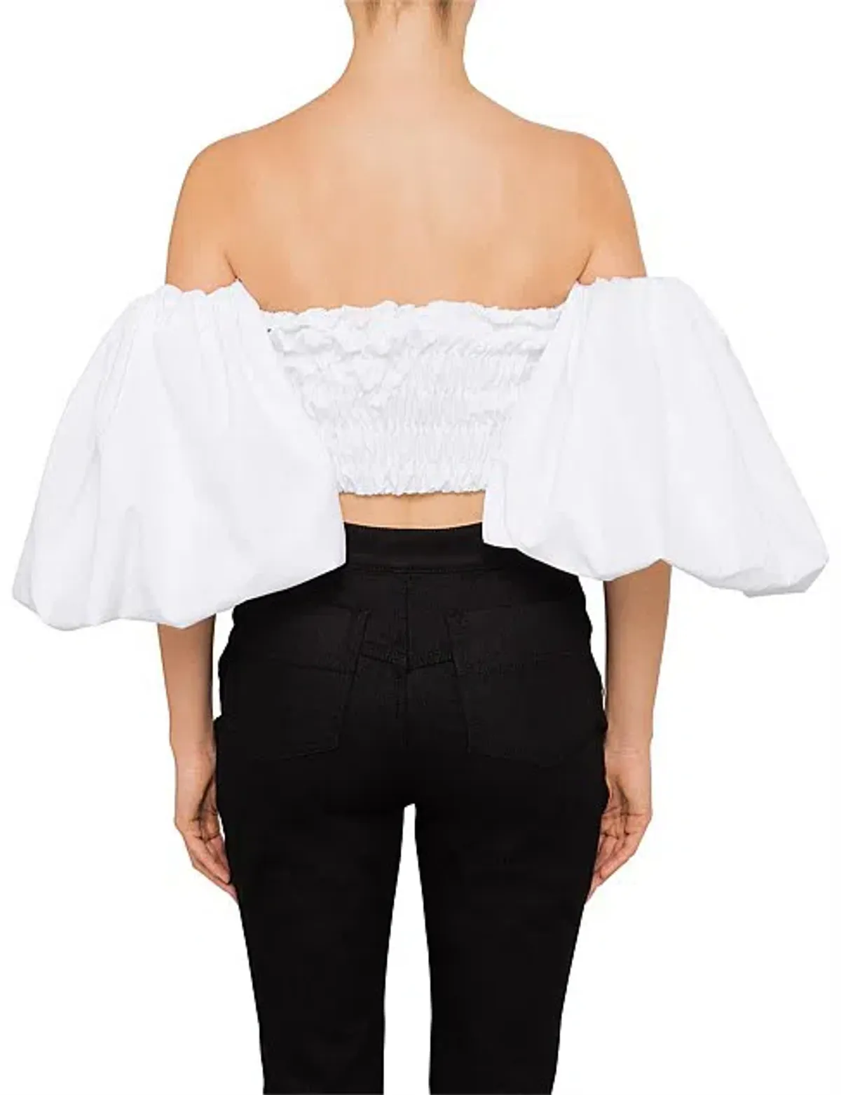 Ellery Bachelorette Rouched Corset Top White Size 10 - Image 3