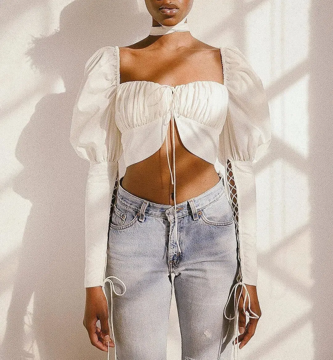 Orseund Iris Princess Top White Size 10 for rent on The Volte - main image