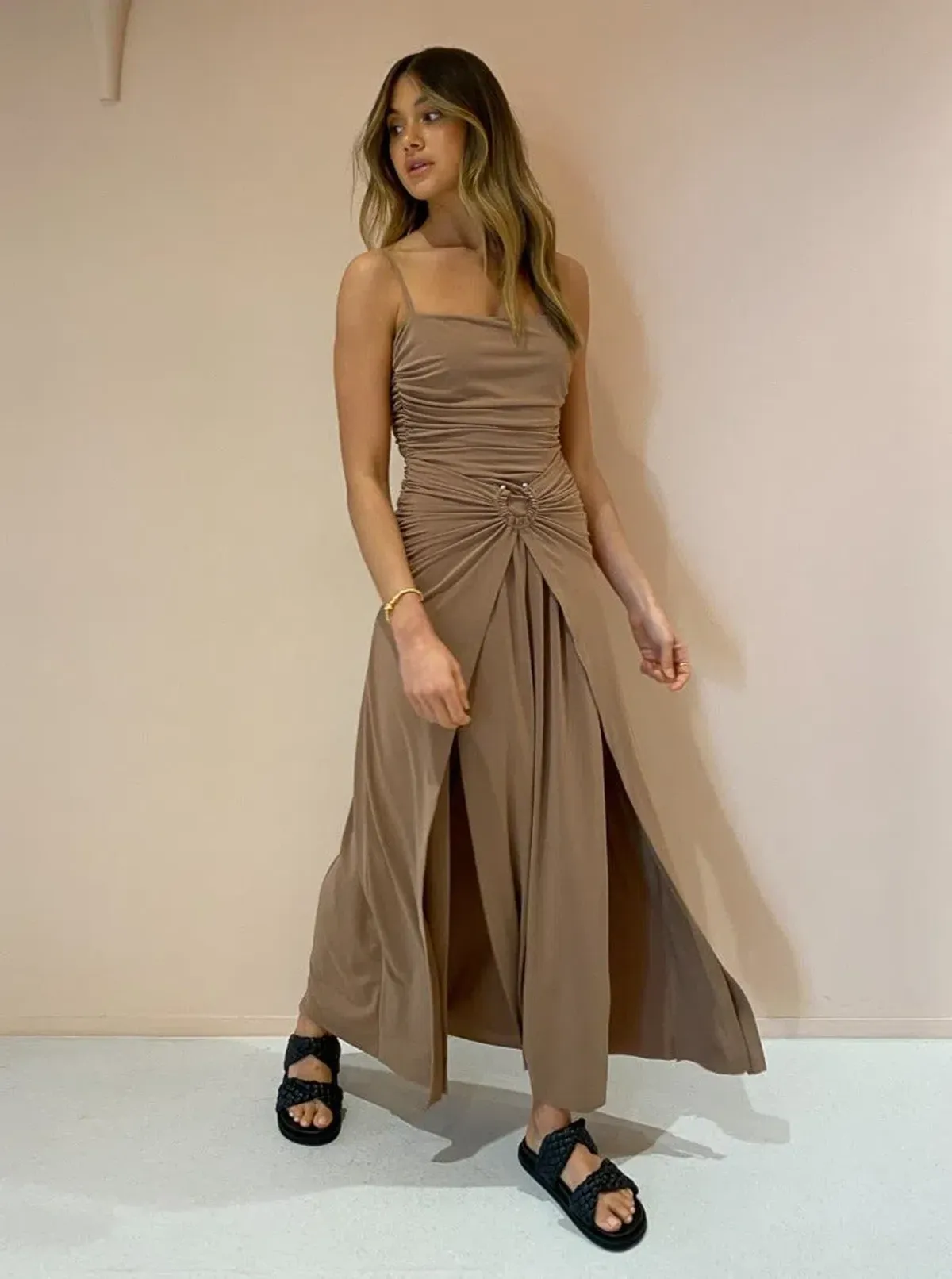 Bec & Bridge Vixen Maxi Dress in Sepia Brown Size 8 - Image 5