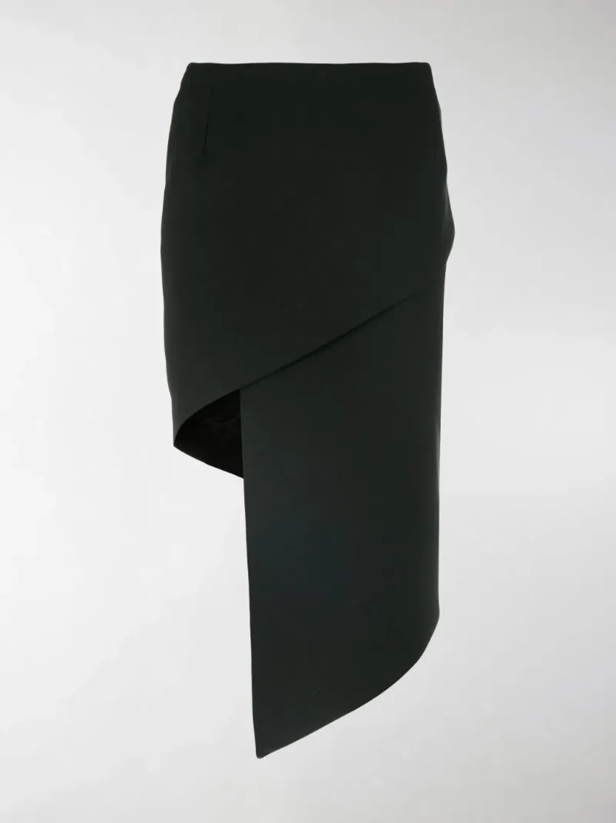 Vetements Asymmetric Fitted Skirt Black Size 8 - Image 3