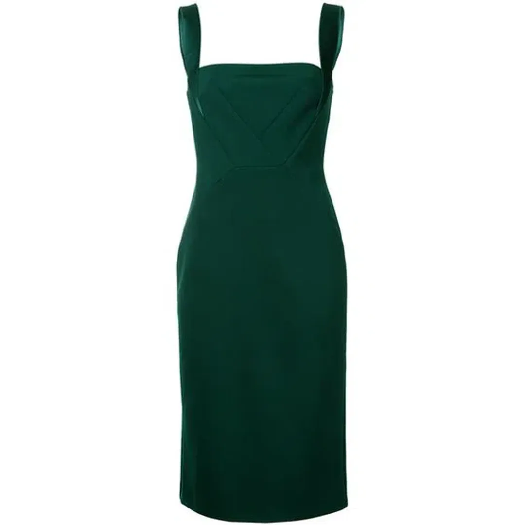 Dion Lee Spliced Pinafore Dress Green Size 8 for rent on The Volte - main image