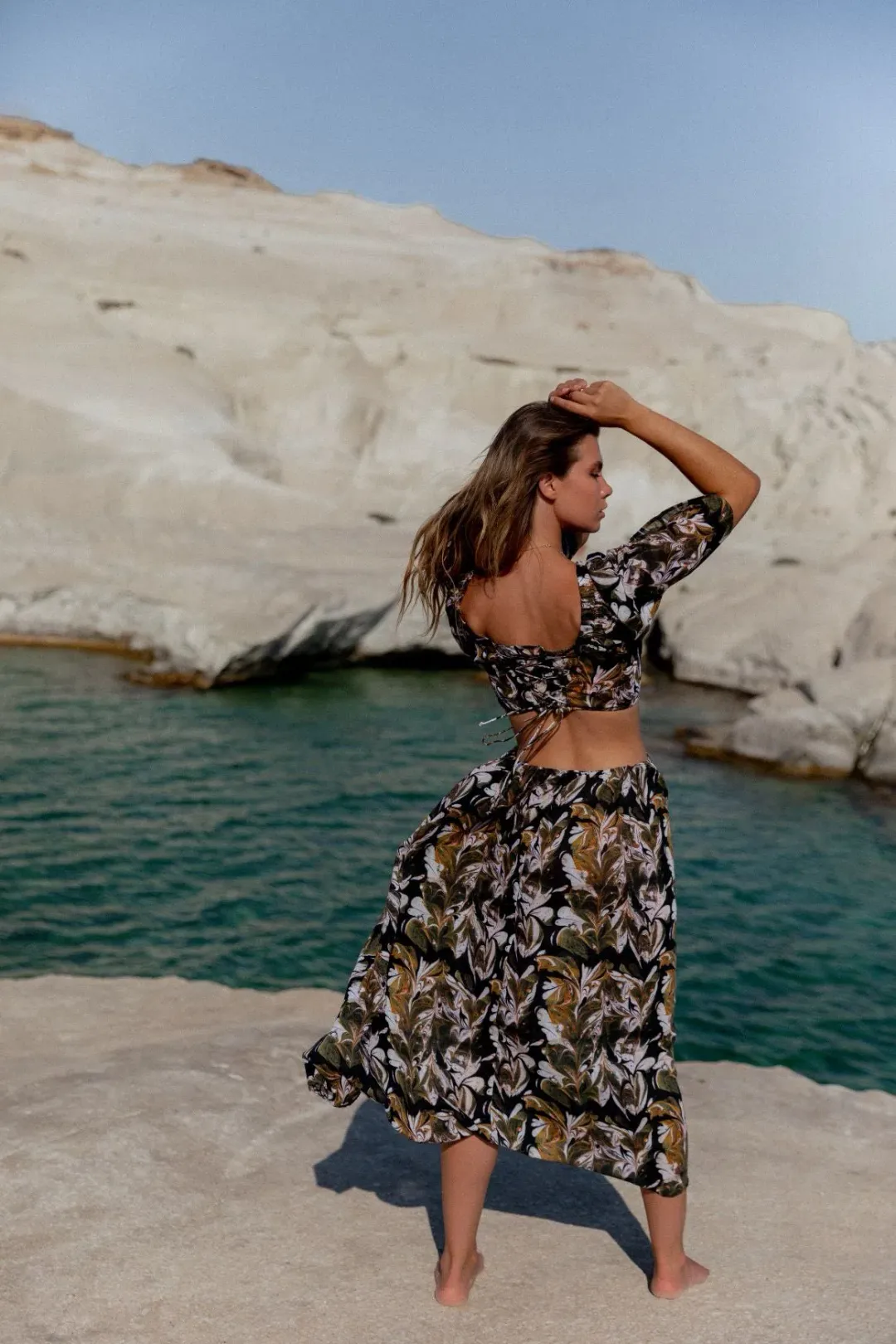 Kinga Csilla Rec Club Marble Lizzie Dress Print Size 6 for rent on The Volte - main image