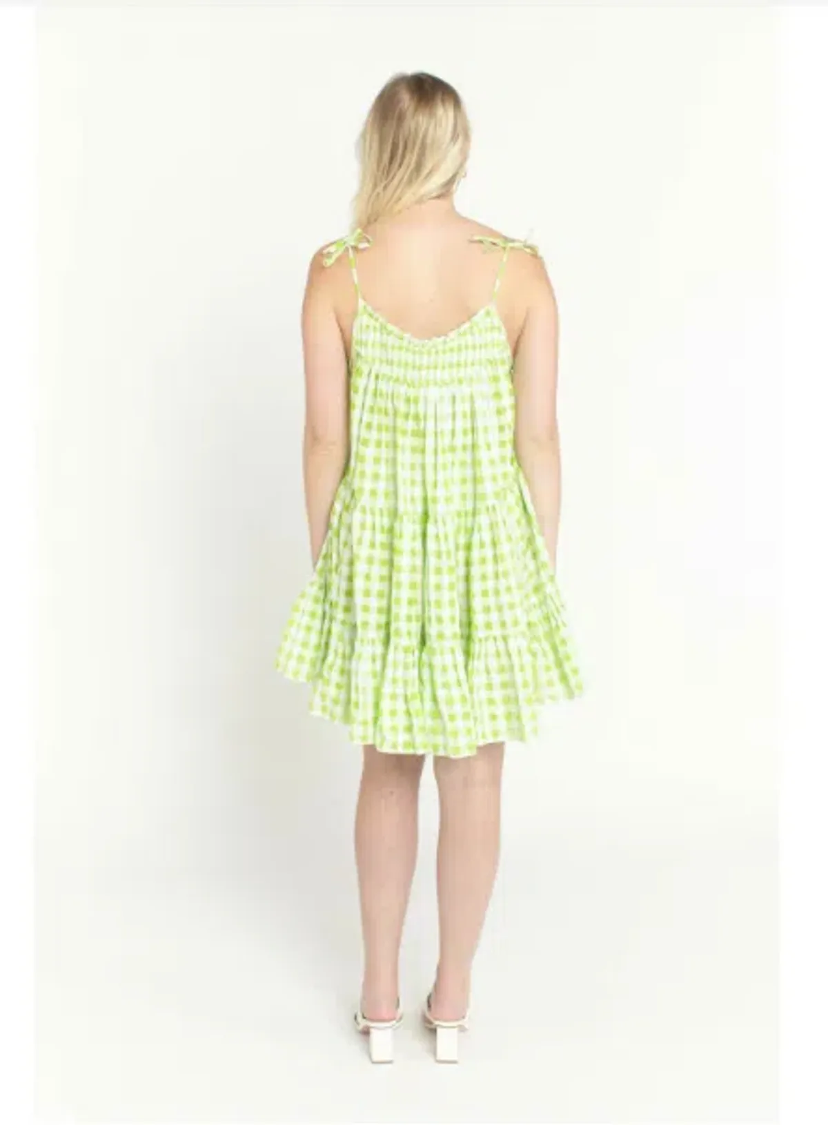 Steele Alfie Mini Dress Green Size 10 - Image 3