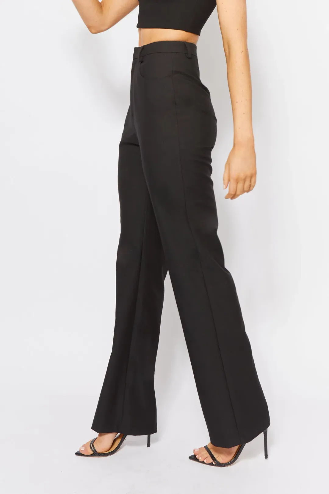 Bianca and Bridgett Cartia Crop and Pants Set Black Size 12 for rent on The Volte - main image