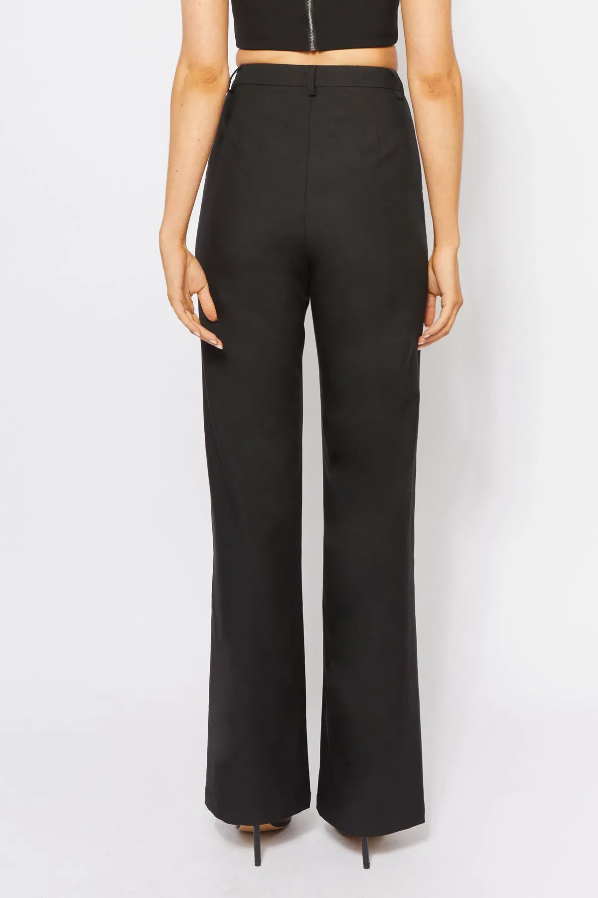 Bianca and Bridgett Cartia Crop and Pants Set Black Size 16 - Image 7