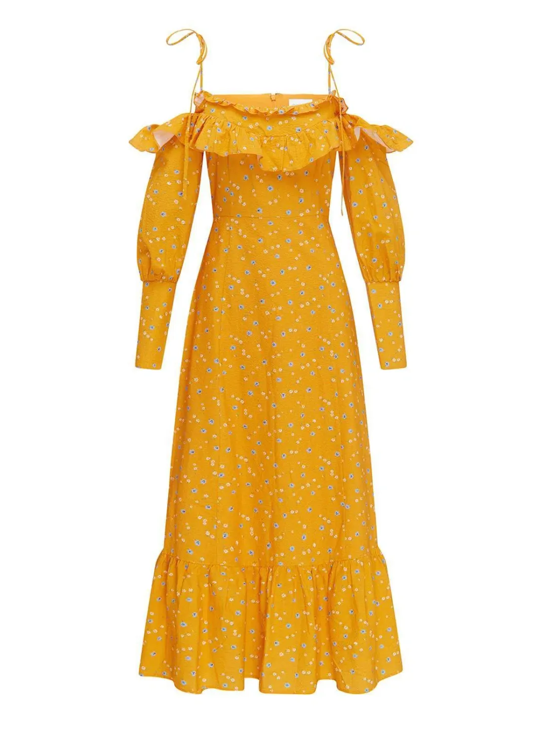 Alice McCall Limonata Midi Dress Apricot Size 6  for rent on The Volte - main image