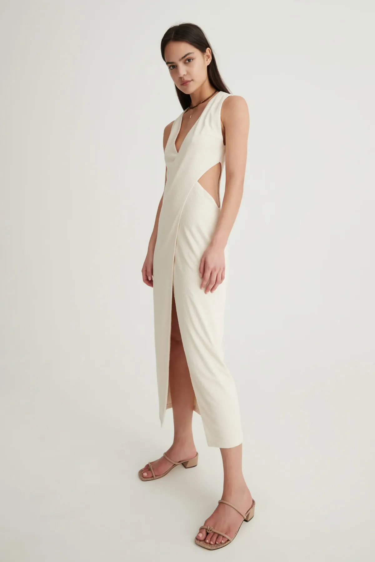 Hansen & Gretel Zenith Dress Sand Size 6 - Image 3