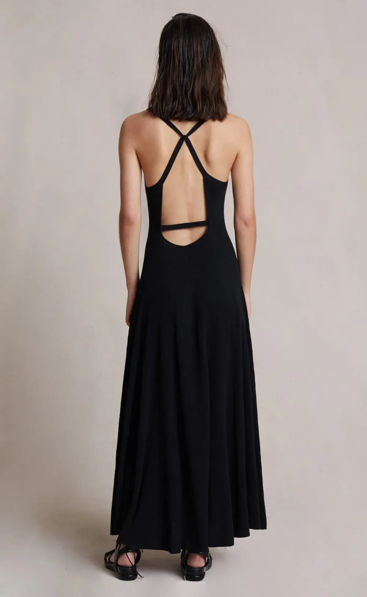 Bec and Bridge Luka Knit Maxi Dress Black Size 8 - Image 3