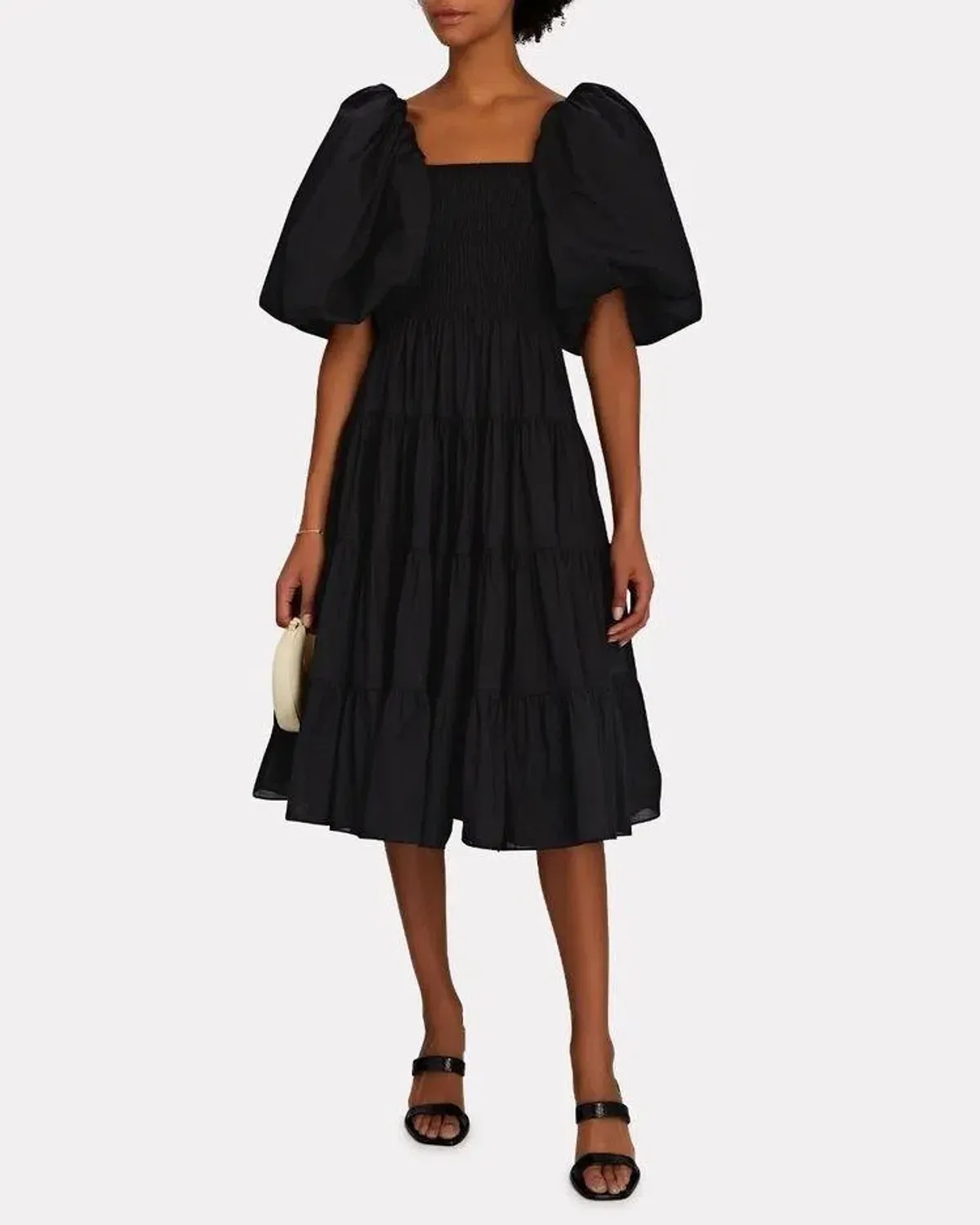 Aje Cherished Midi Dress Black Size 10 - Image 3