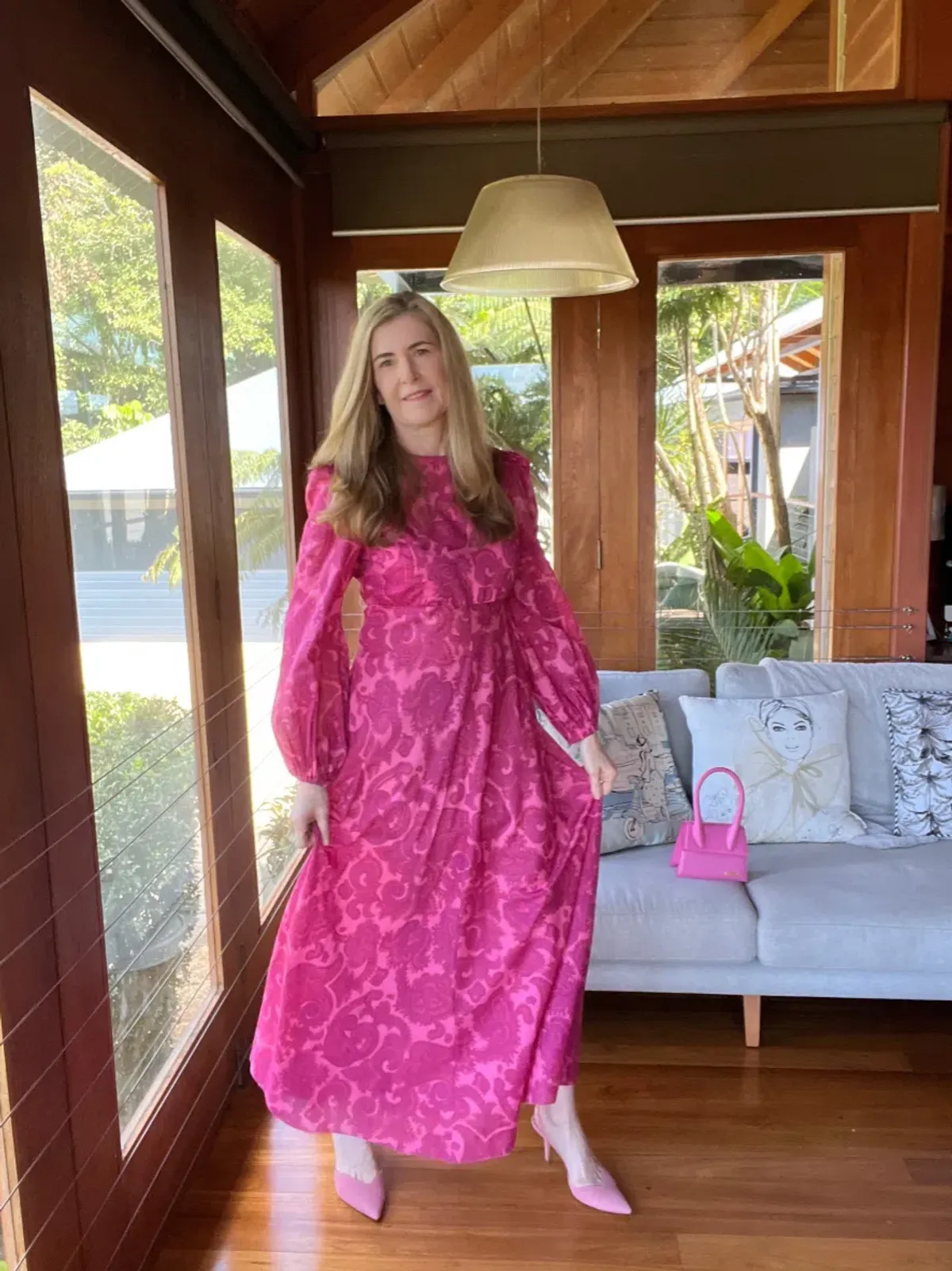 Zimmermann Edie High Neck Dress Print Size 3 / Au 14 - Image 3