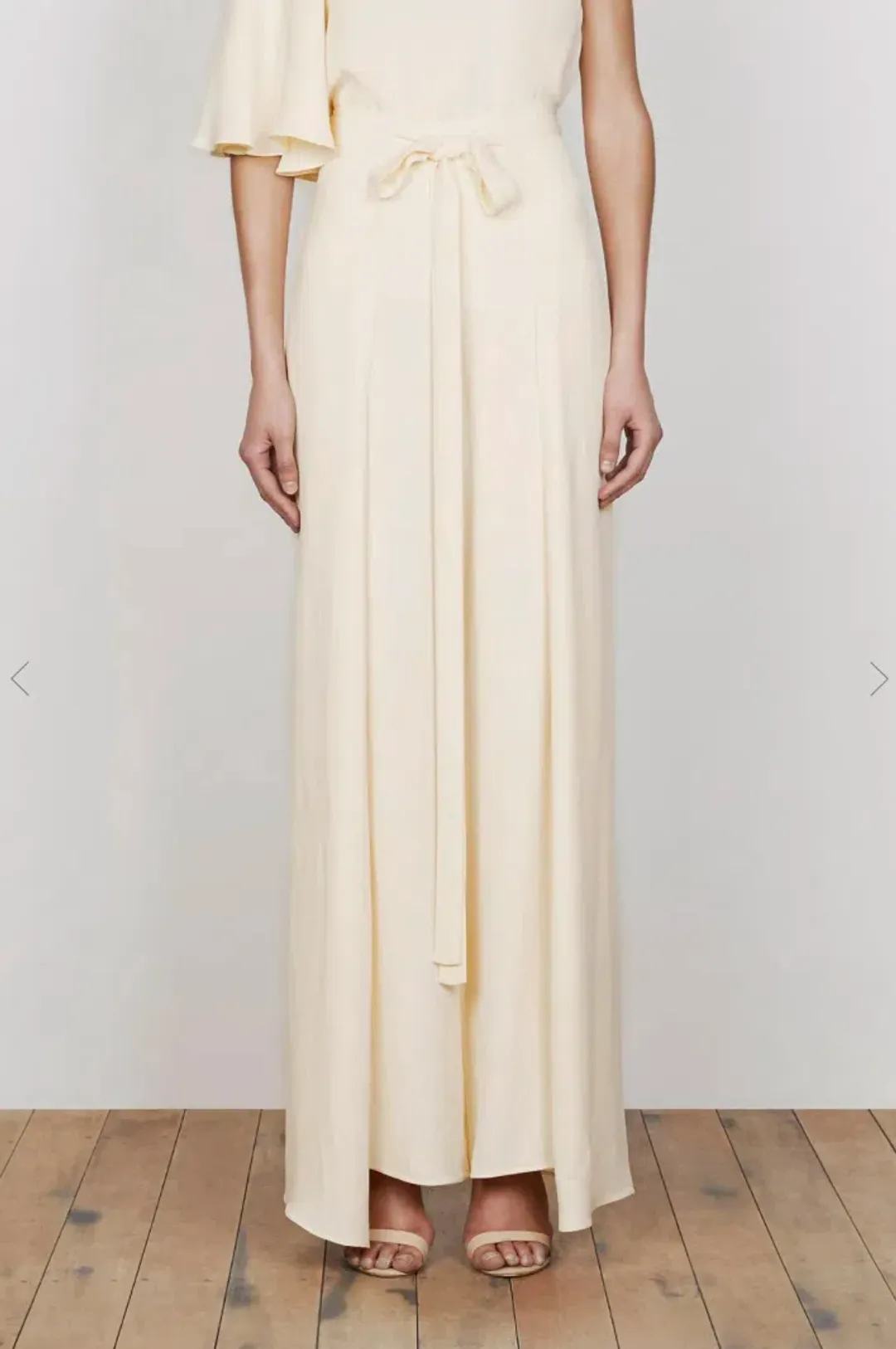 Shona Joy Lautner One Shoulder Top and Palazzo Pants Set Cream Size 8 for rent on The Volte - main image
