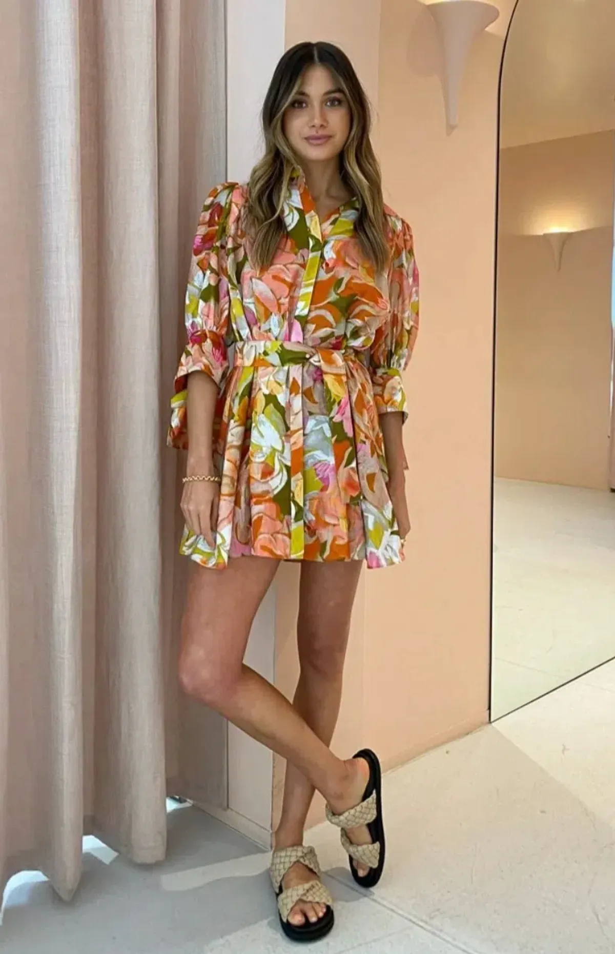 Acler Hendrix Dress Print Size 6 - Image 3