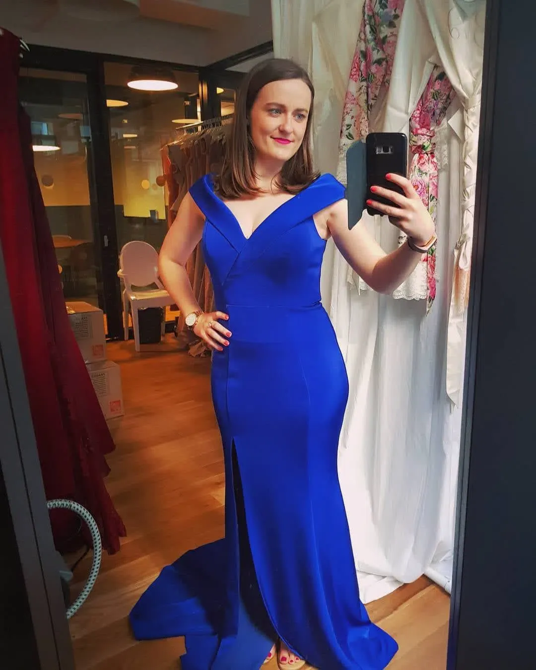 Jadore JX003 Gown Blue Size 10  for rent on The Volte - main image