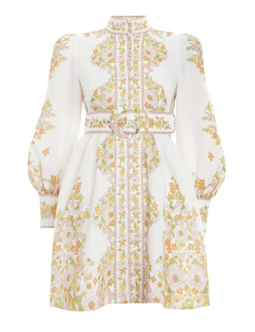 Zimmermann Super Eight Tubular Mini Dress Print Size 8 for rent on The Volte - main image