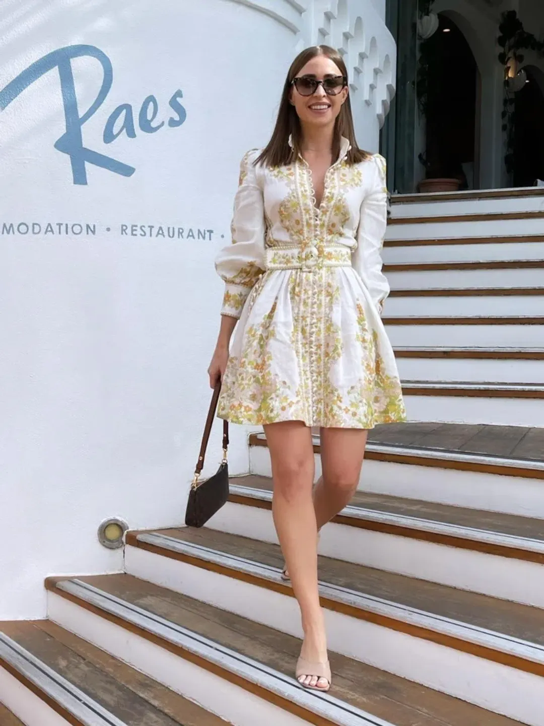 Zimmermann Super Eight Tubular Mini Dress Print Size 8 for rent on The Volte - main image