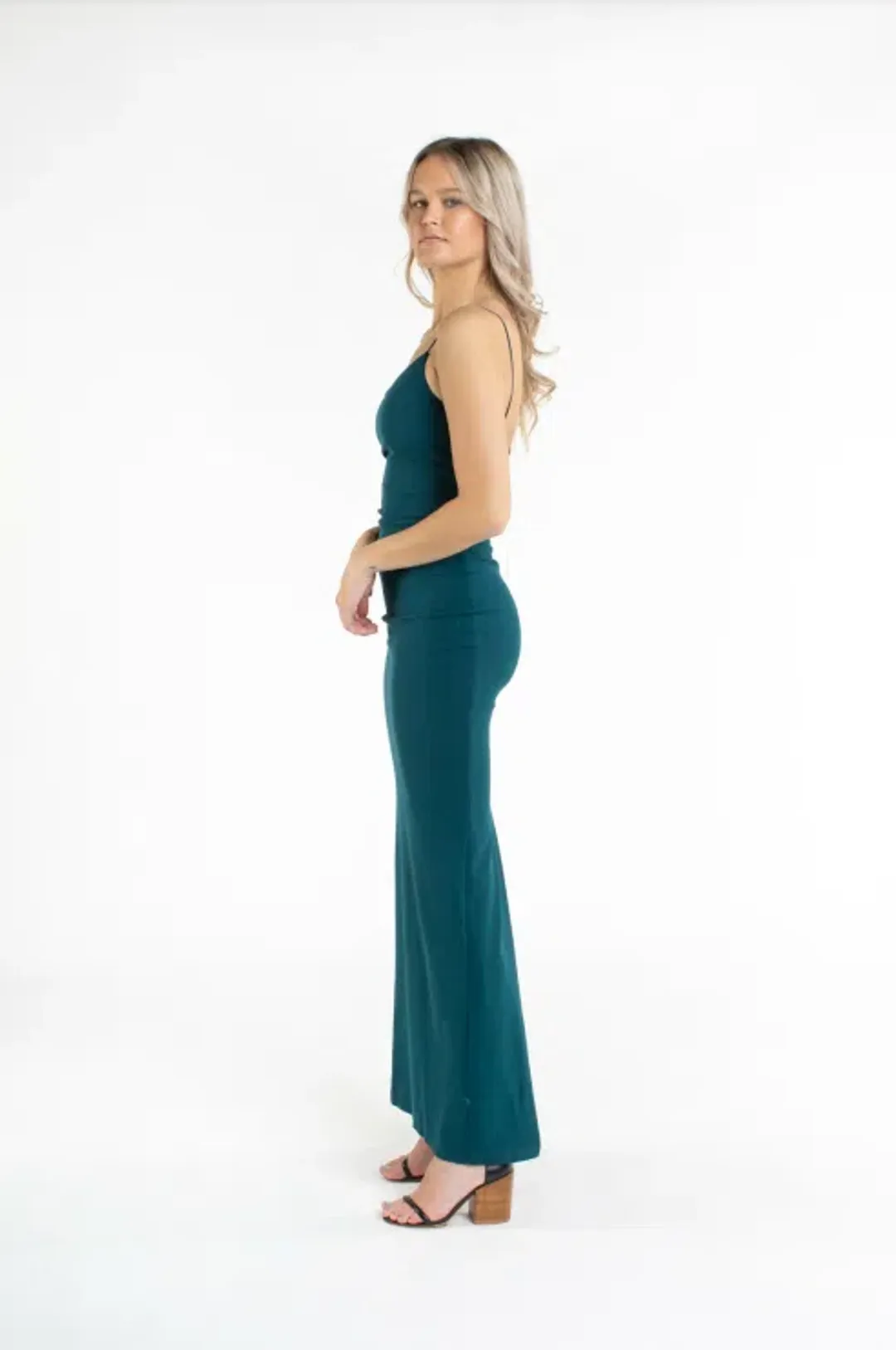 Nookie Penelope Gown Teal Green Size 6 for rent on The Volte - main image