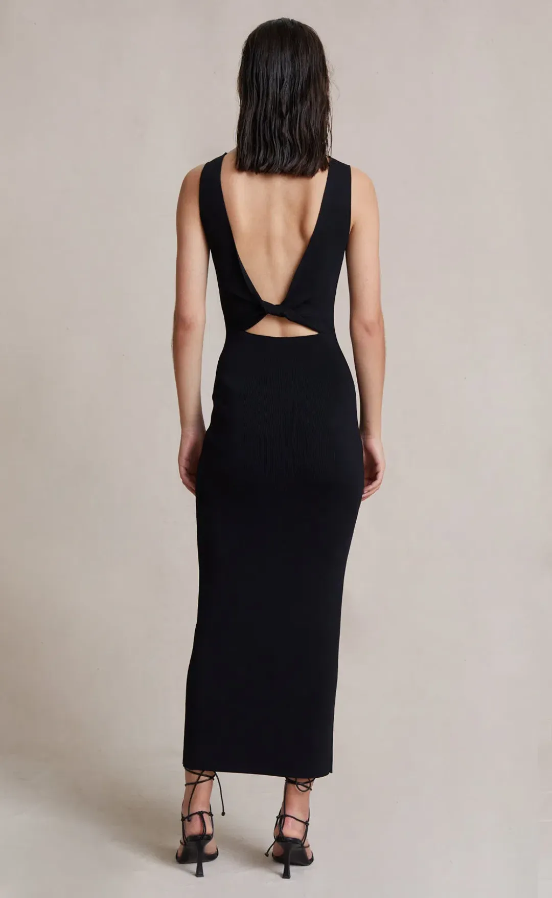 Bec & Bridge Sorbet Summer Midi Dress Black Size 6 for rent on The Volte - main image