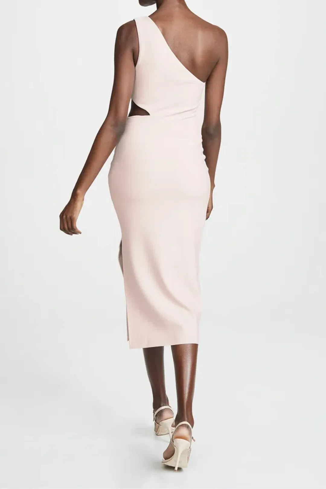 Bec and Bridge Alessandra Assym Dress in Nude Size 8 for rent on The Volte - main image