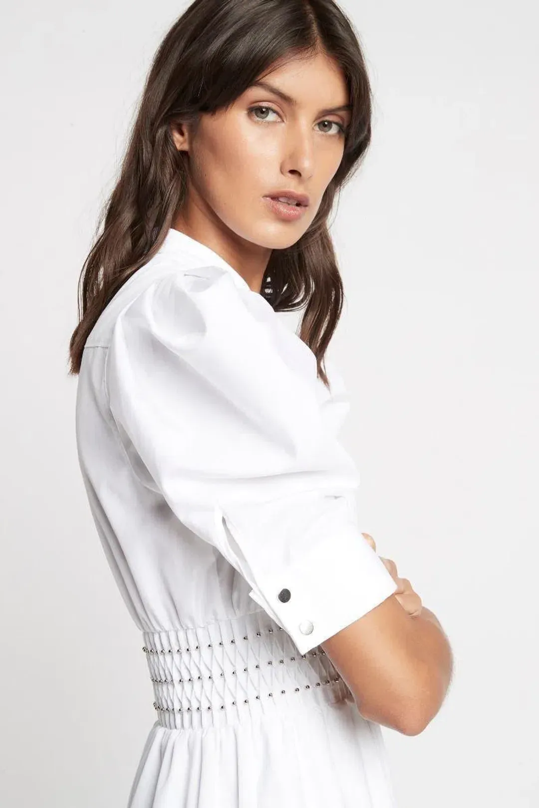 Sass & Bide Electric City White Shirt Dress White Size 6 for rent on The Volte - main image