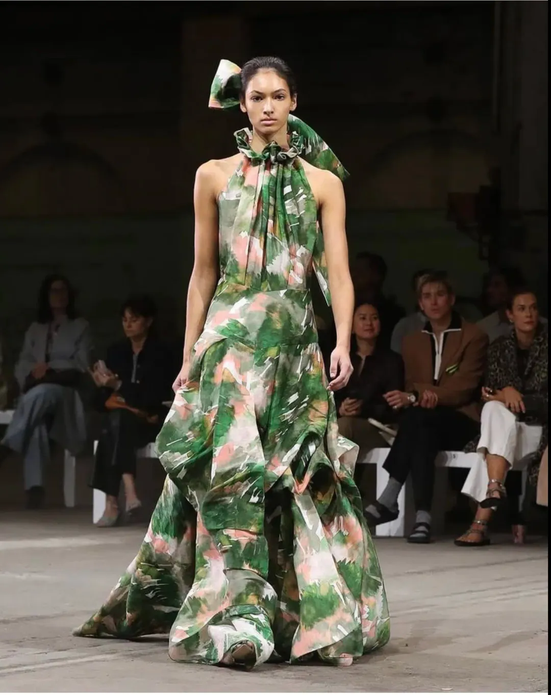 Ginger & Smart Aquarelle Gown Print Size 8 for rent on The Volte - main image