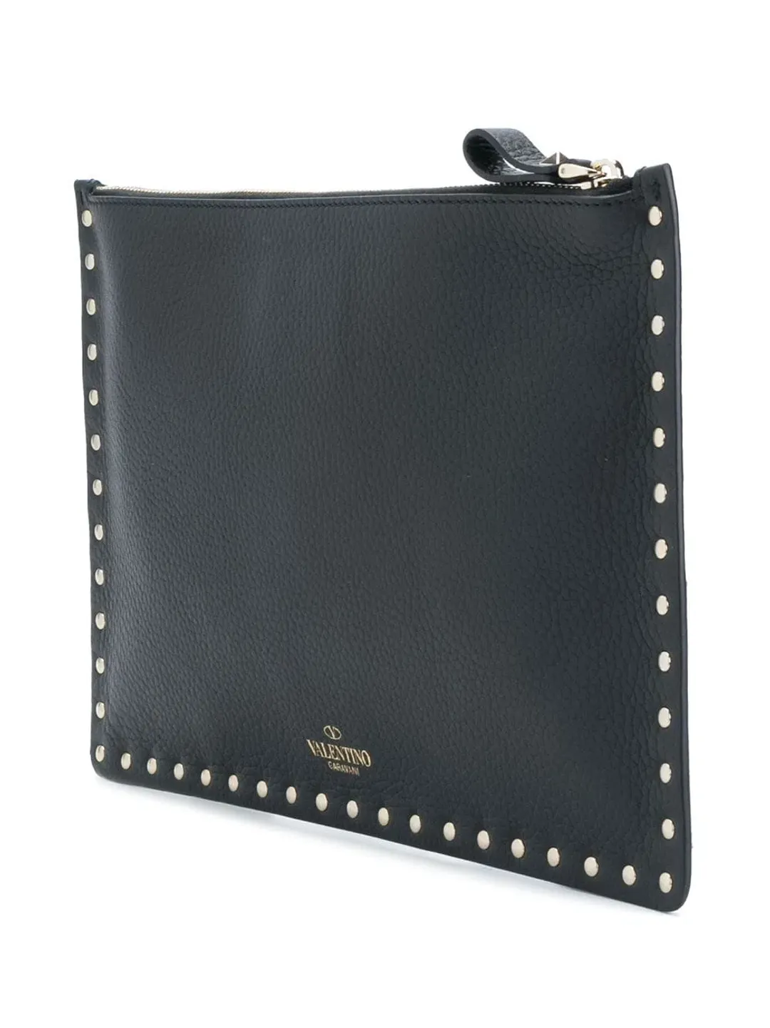 Valentino Rockstud Clutch Black Large for rent on The Volte - main image