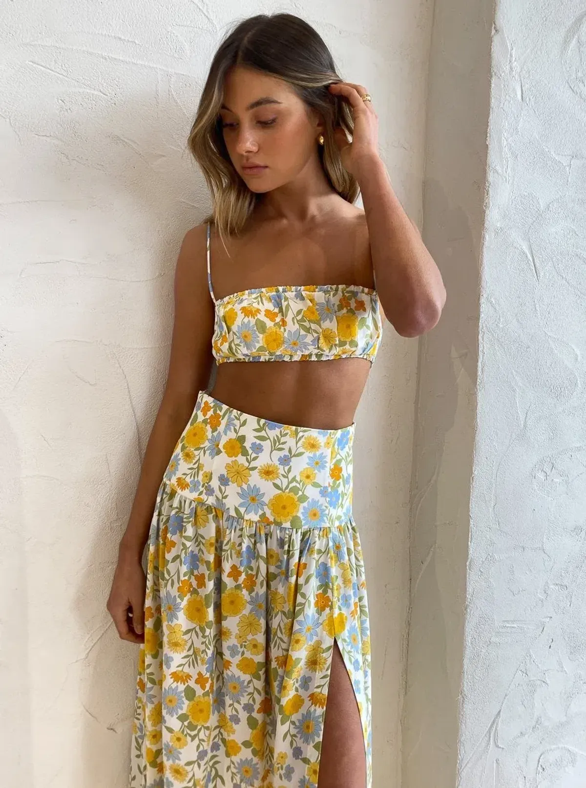 Bec & Bridge Cali Sun Top and Skirt Set Floral Size 8 - Image 7