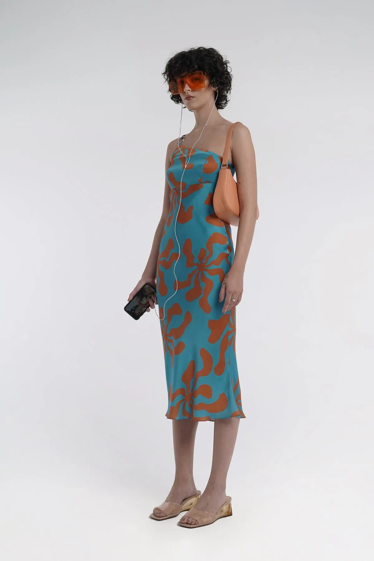 Arthur Bias Ring Dress Hawaii Print Size 8 - Image 2