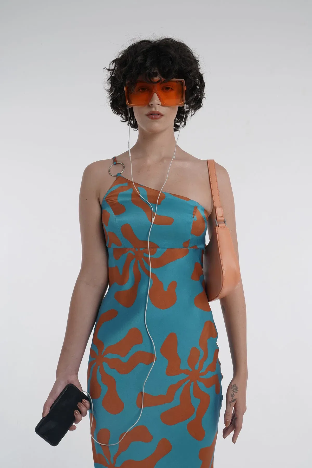 Arthur Bias Ring Dress Hawaii Print Size 8 - Image 3