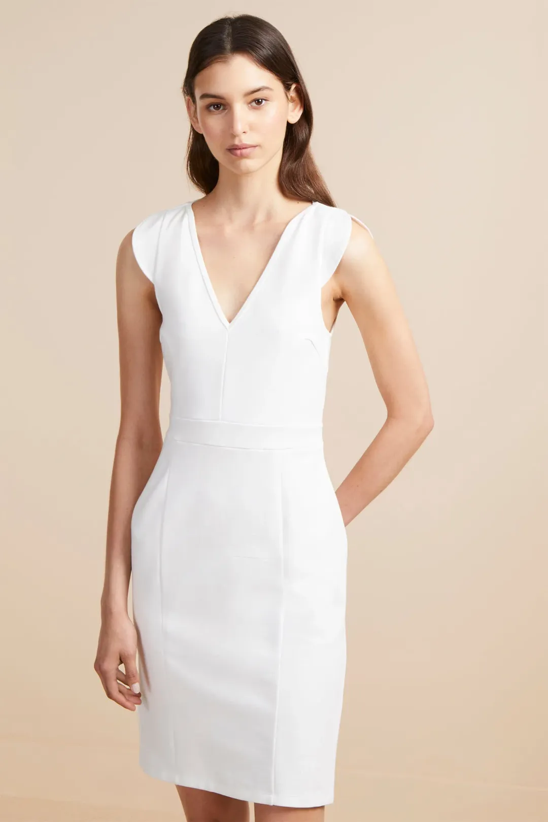 French Connection Lulu Lolo Stretch Bodycon Dress Size 8 for rent on The Volte - main image