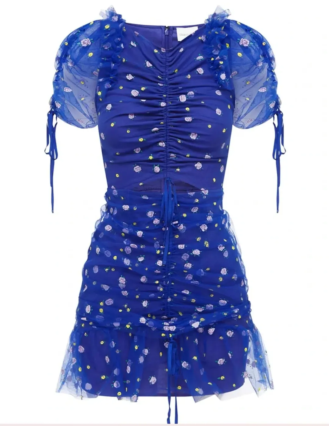 Alice McCall Mood For Love Mini Dress Blue Size 10 for rent on The Volte - main image