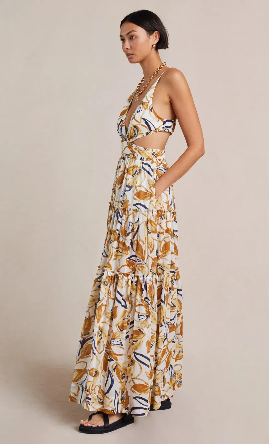 Bec & Bridge Eugenie Maxi Dress Print Size 10 for rent on The Volte - main image