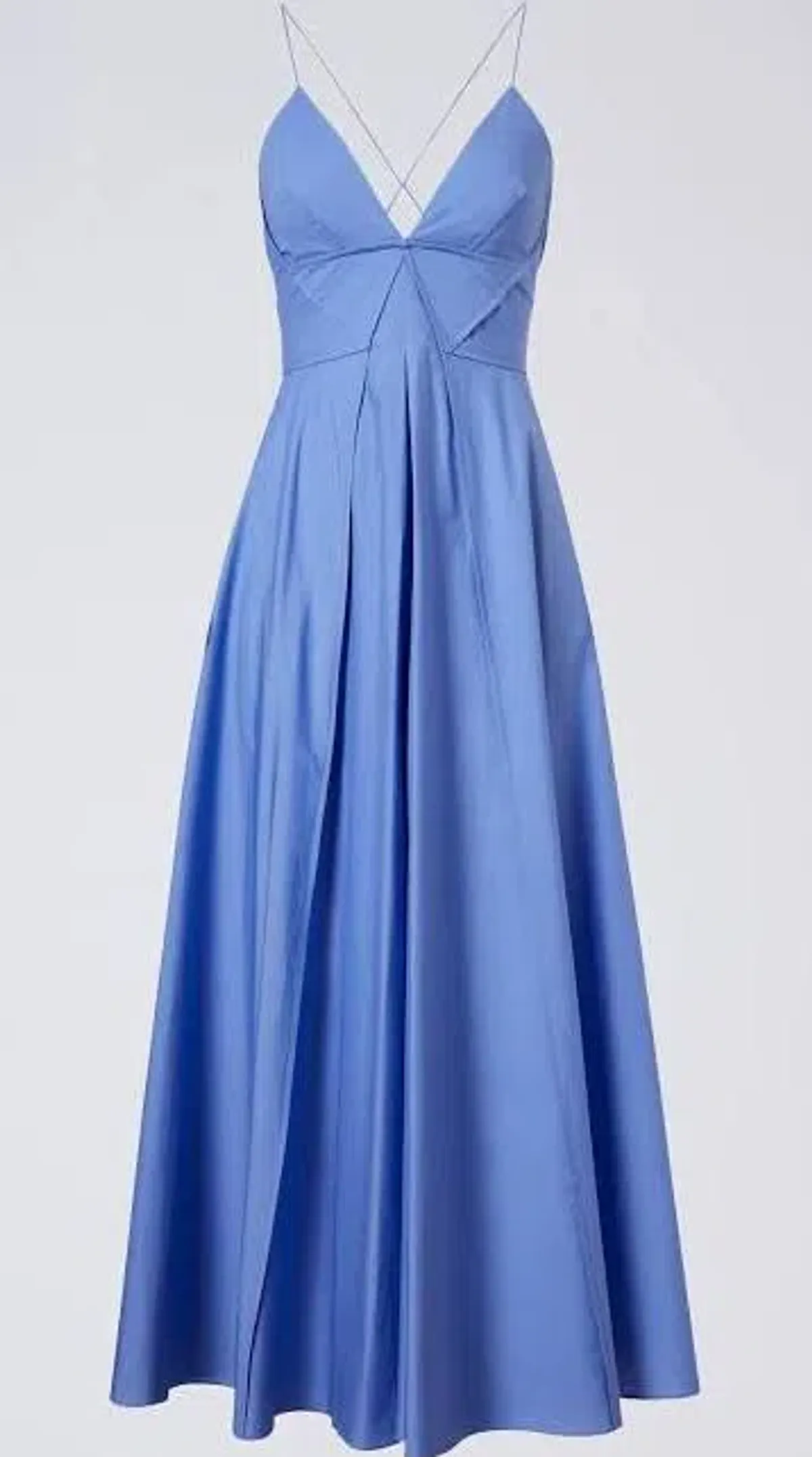 Scanlan Theodore Parachute Cotton Strappy Dress Blue Size 10 - Image 3