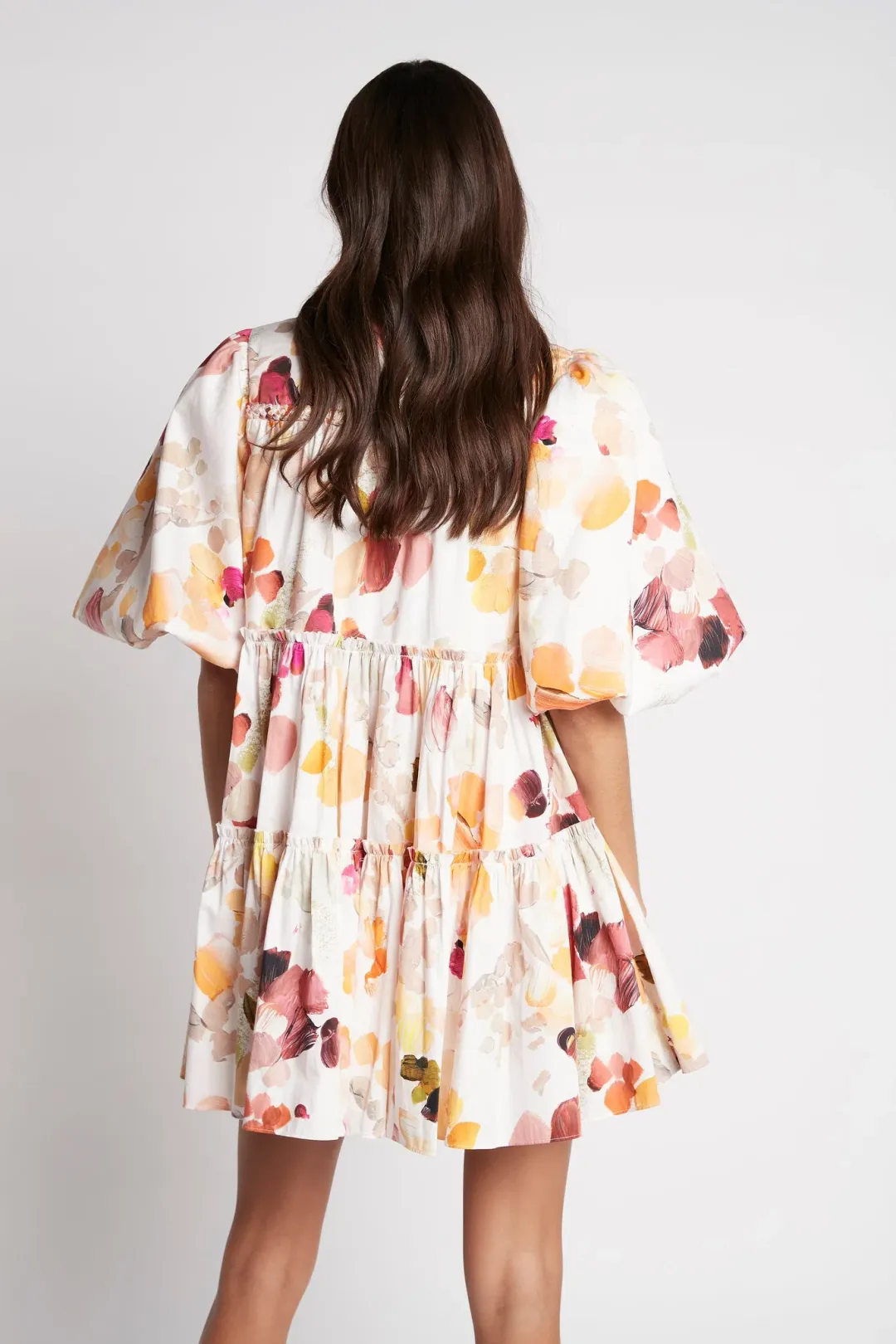 Aje Dassia Puff Sleeve Shirt Smock Dress Size 6 for rent on The Volte - main image