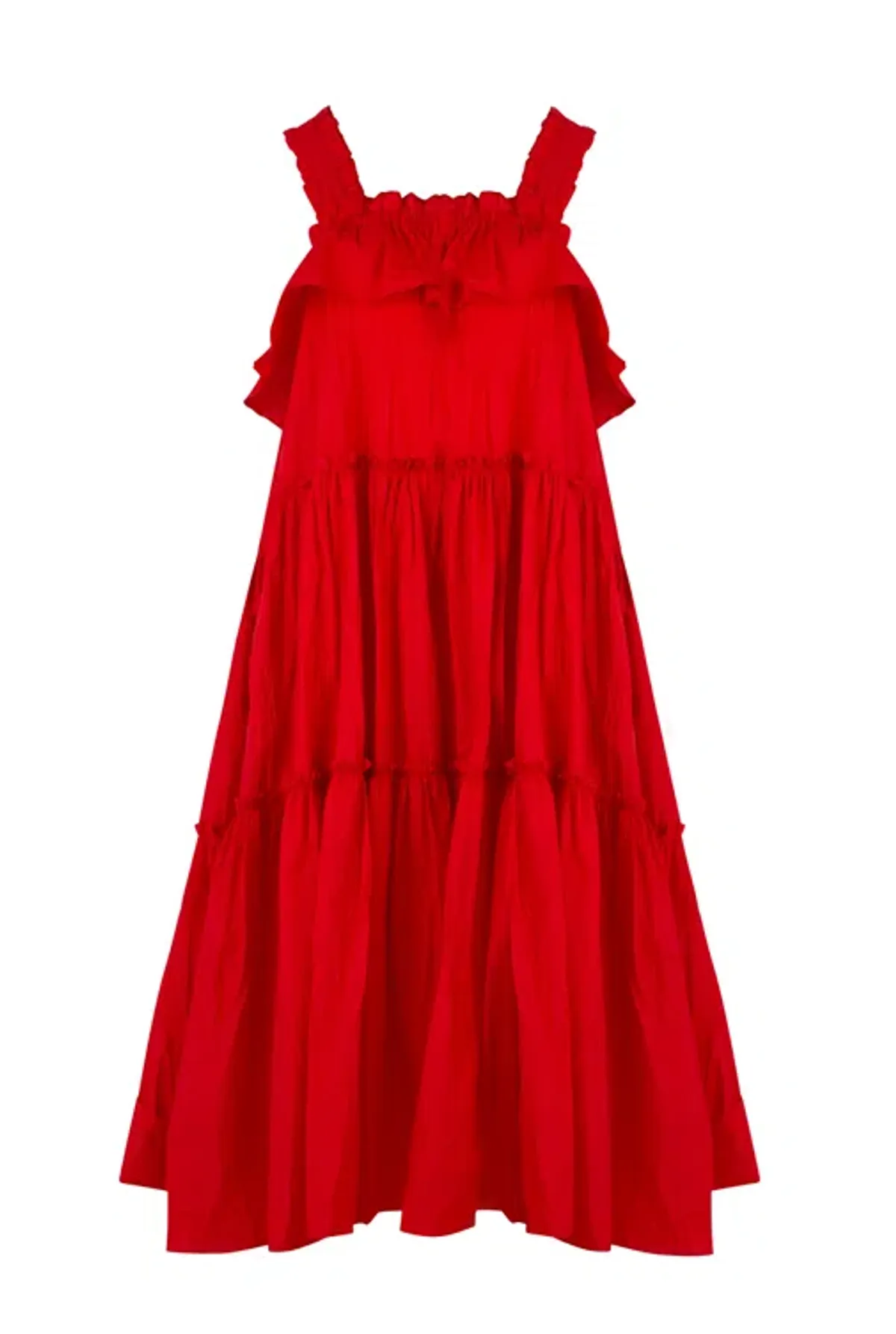 Trelise Cooper What's Flowing On Dress Red Size 12 - Image 4