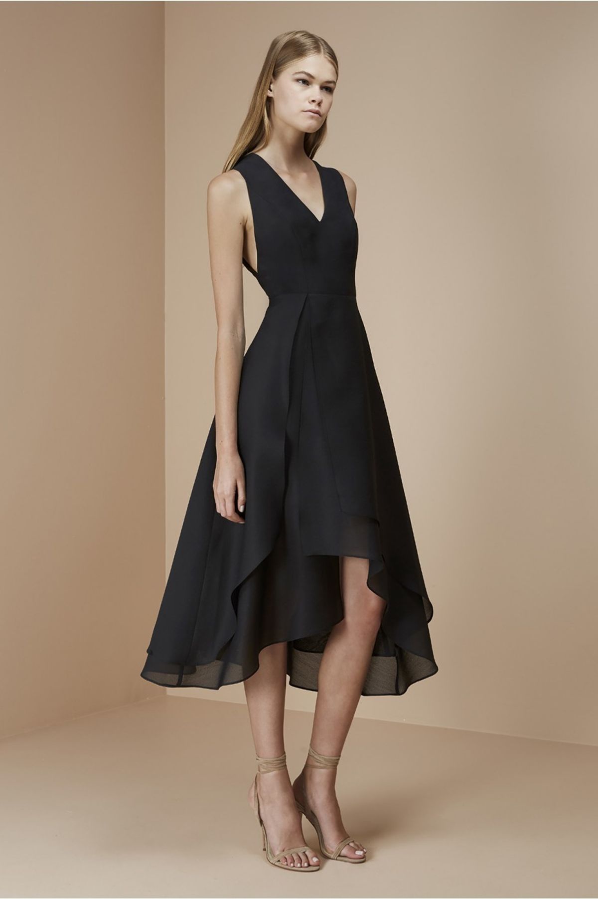 Keepsake All Yours Midi Dress Black size 8 - Image 1