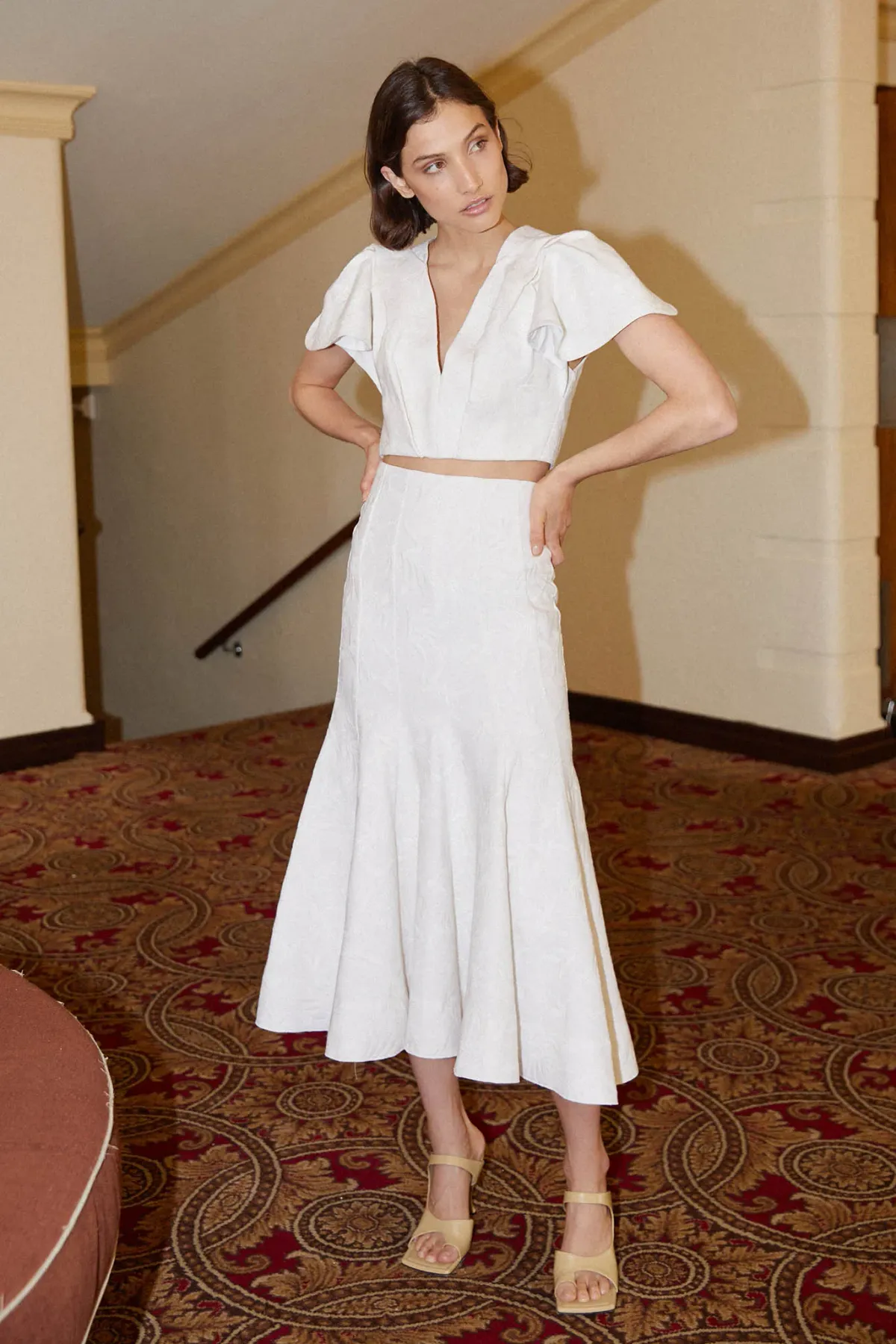 Acler Beverley Crop Top White Size 6 - Image 1