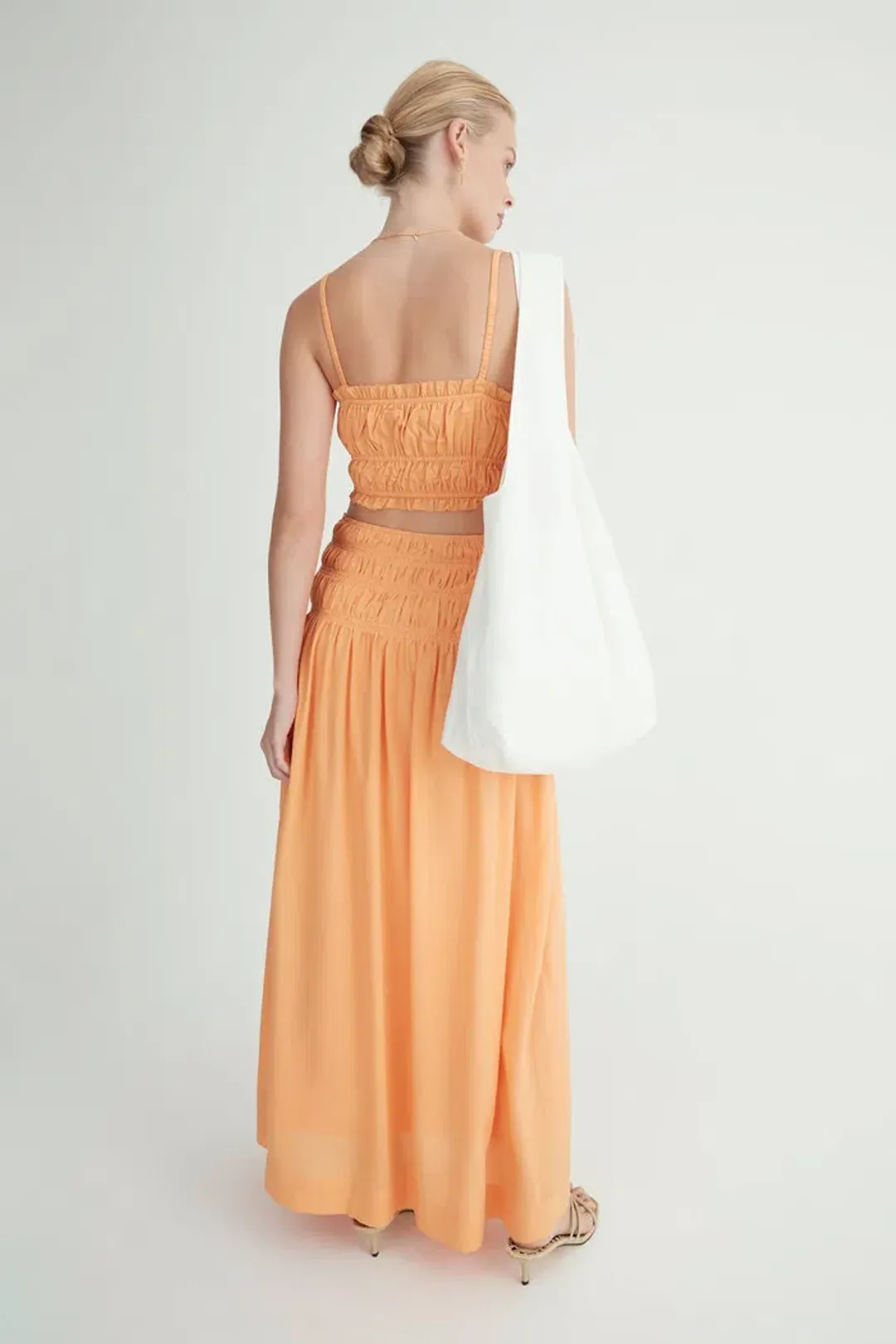 Hansen and Gretel Tina Top and Costello Skirt Set Orange Size 10 for rent on The Volte - main image