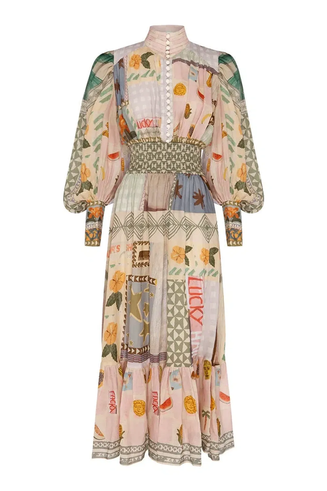 Alemais Emma Gale Shirtdress Dress Print Size 12 for rent on The Volte - main image