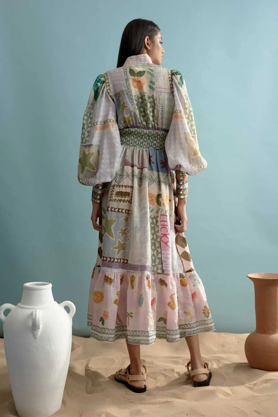 Alemais Emma Gale Shirtdress Dress Print Size 12 for rent on The Volte - main image