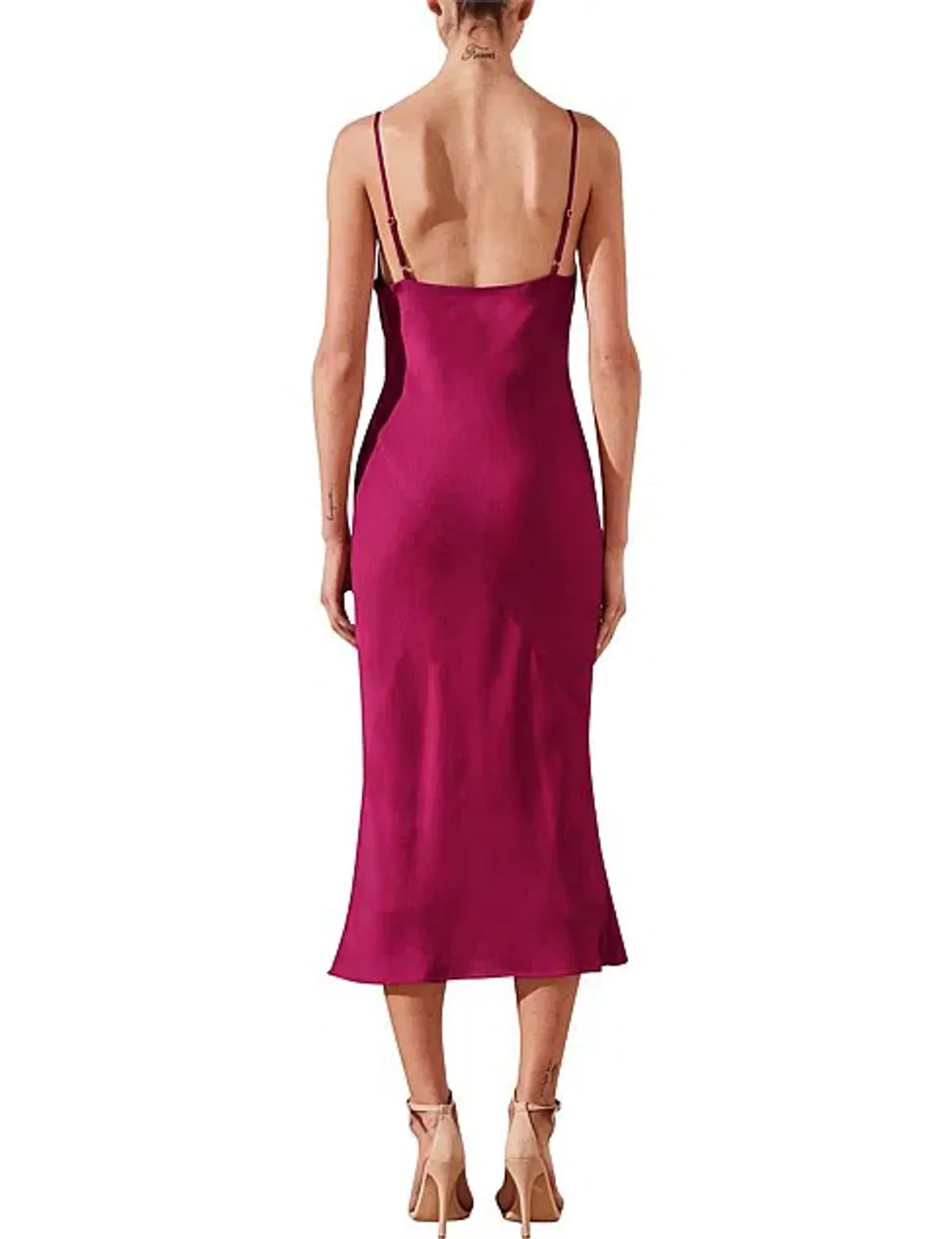 Shona Joy Sawyer Slip MIdi Dress Pink Size 14 - Image 2
