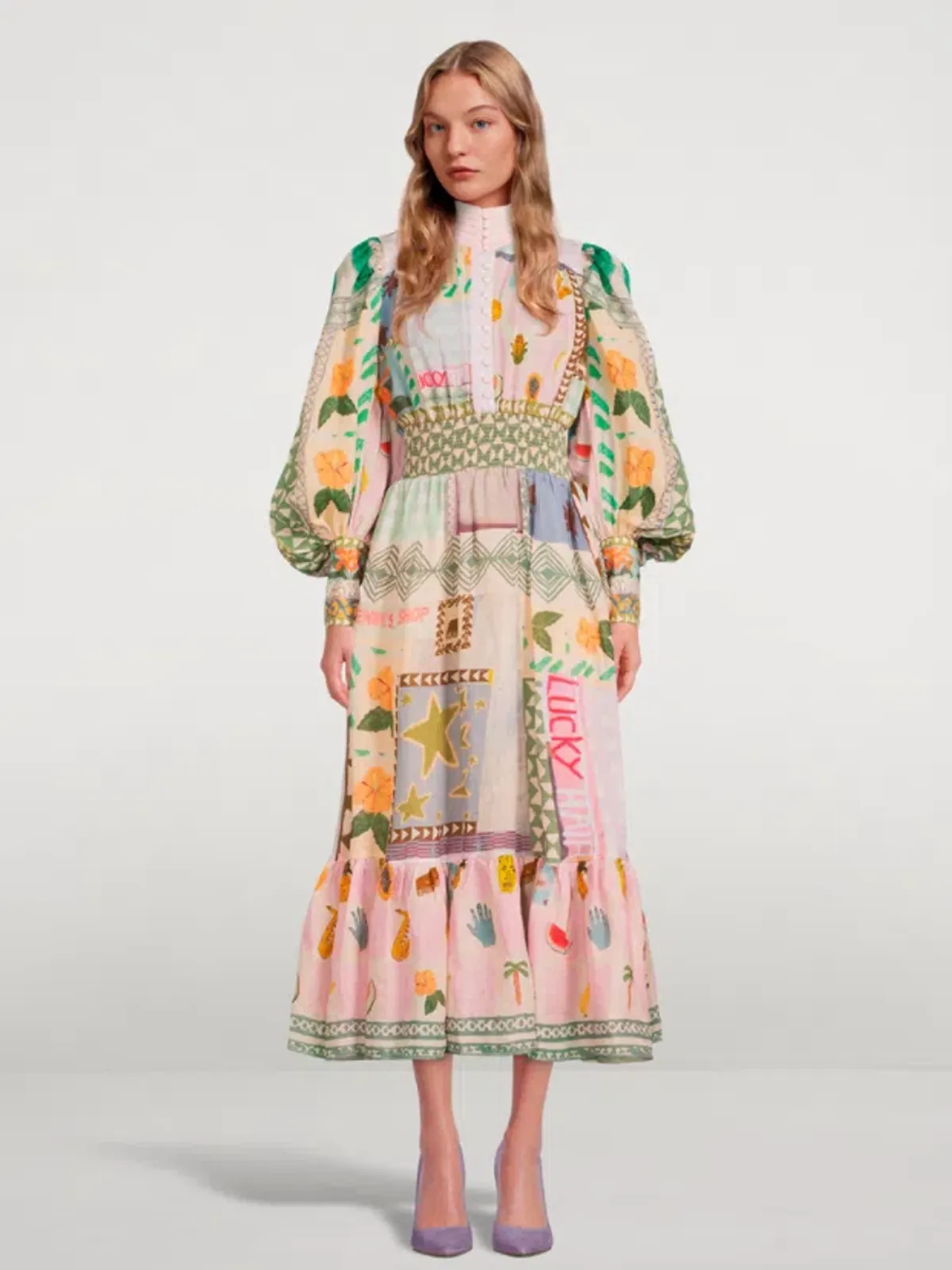 Alemais Emma Gale Shirt Dress Print Size 8 - Image 1