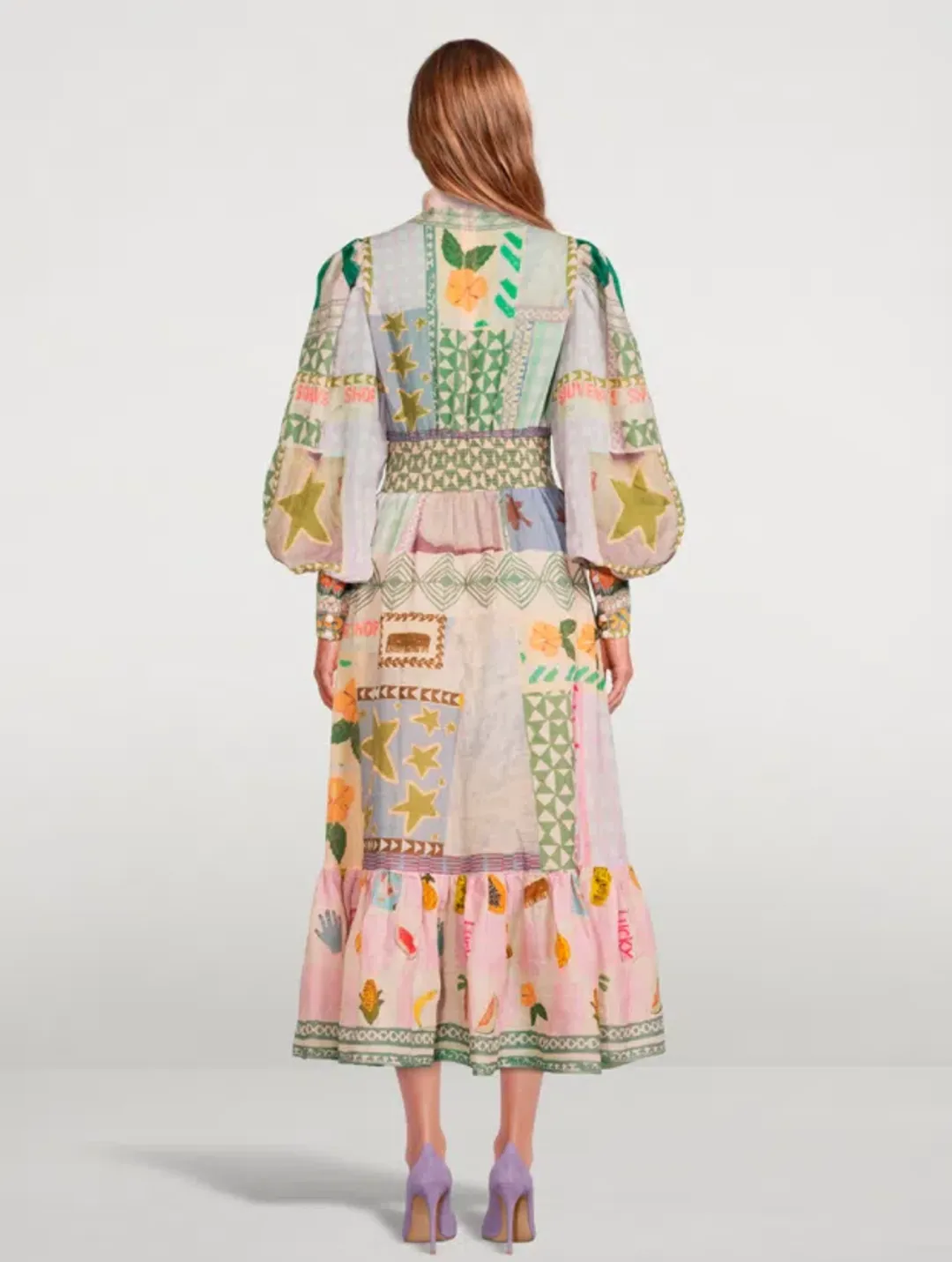 Alemais Emma Gale Shirt Dress Print Size 8 for rent on The Volte - main image