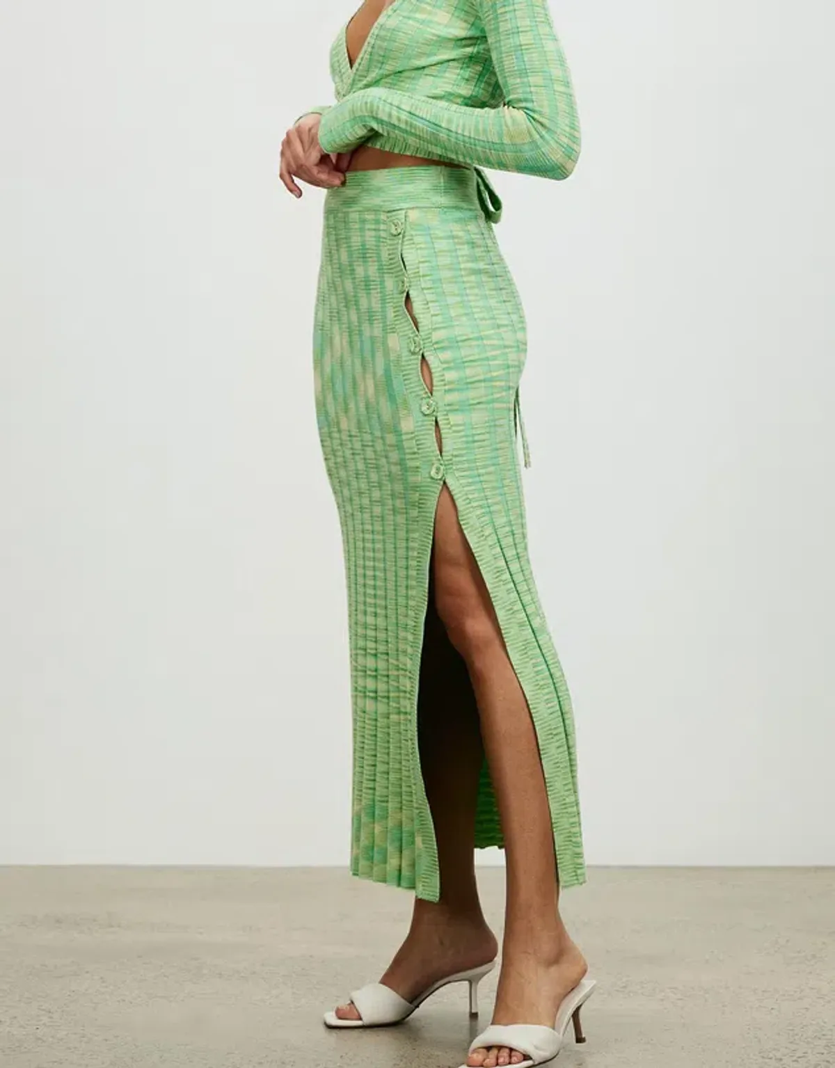 Lover Harriet Knit Top and Midi Skirt Set Print Size 8 - Image 3