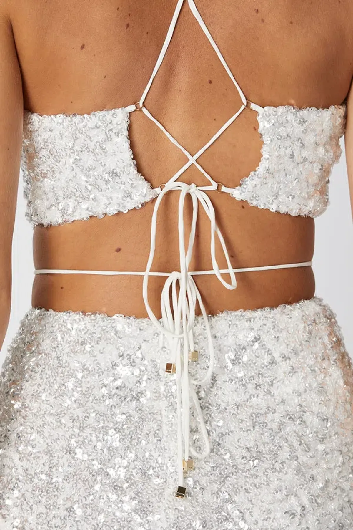 Winona Elodie Halter Dress White Size 10  - Image 3