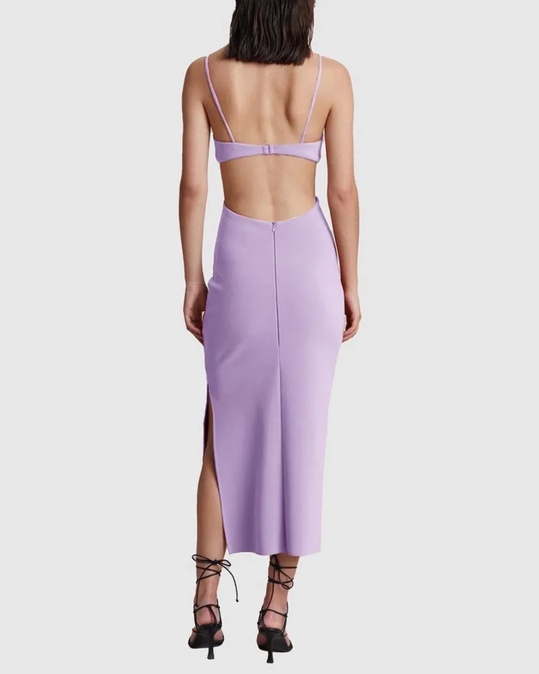 Bec & Bridge Ella Midi Dress Purple Size 10 for rent on The Volte - main image
