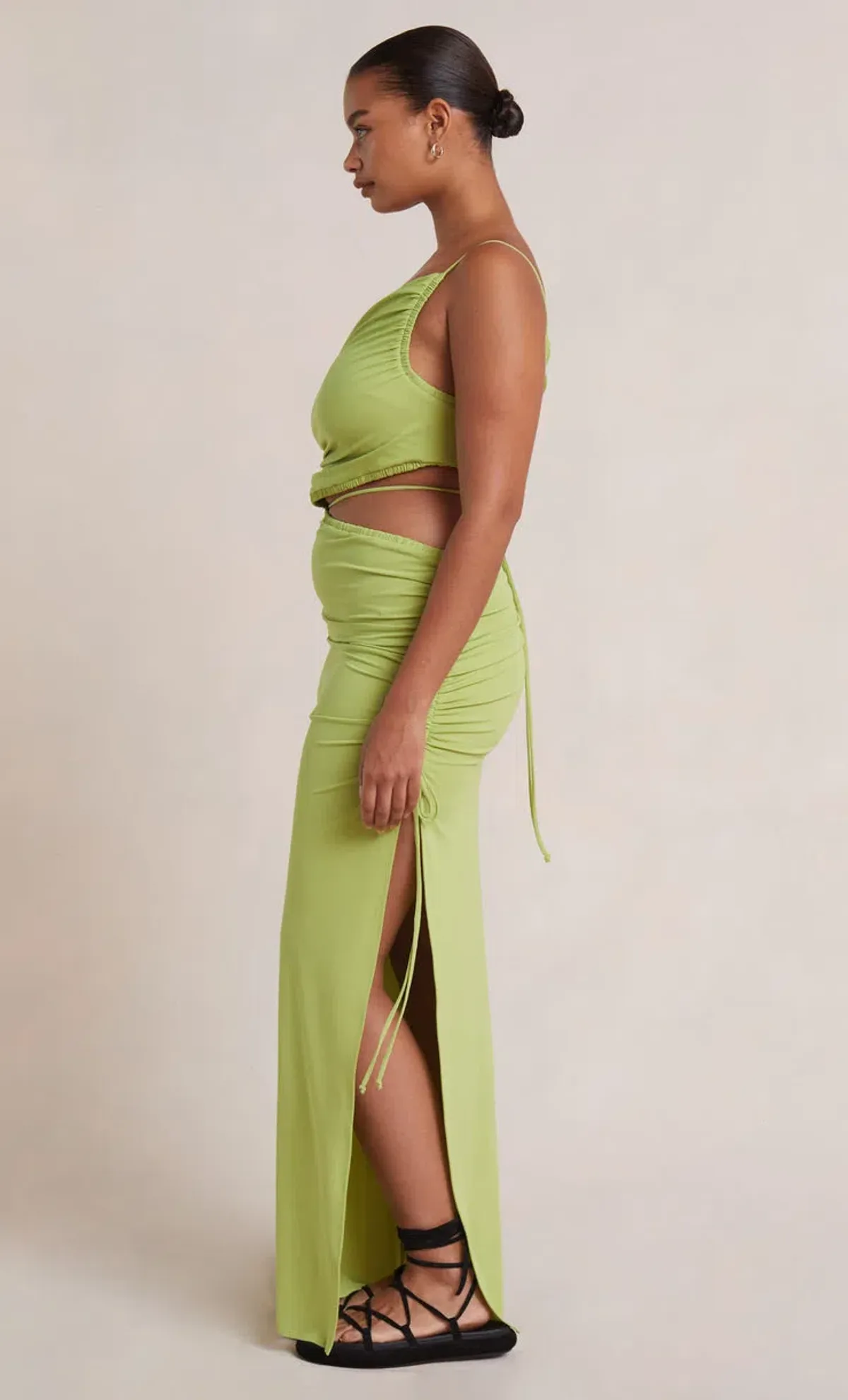 Bec & Bridge Dilkon Maxi Dress Lime Green Size 8 - Image 3